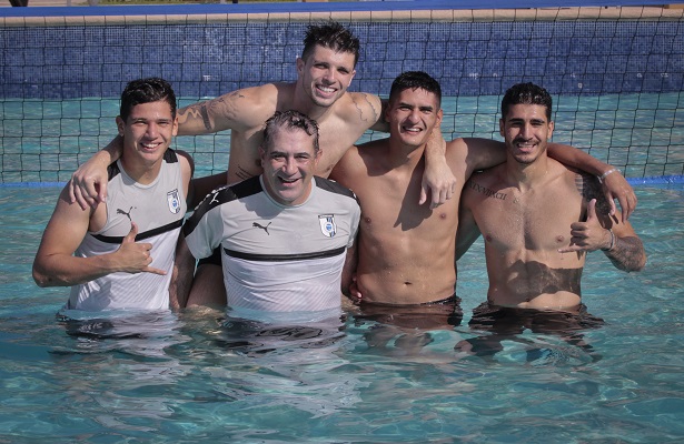 Equipo de porteros de Gallos Blancos, que se mantienen entrenando en cara al Apertura 2017.