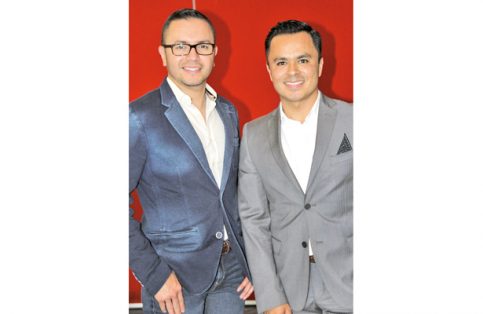 Luis Velasco con Alberto Hernández.