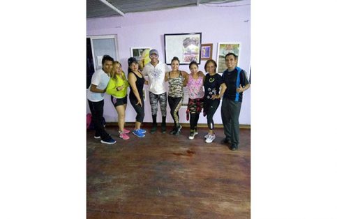 Los instructores hicieron su mejor esfuerzo en la clase master.