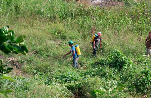 Papantla, Ver.- Campesinos exigen la regularización de predios que fueron donaciones por parte de los ejidatarios para la construcción de espacios públicos como escuelas, casas del campesino y clínicas. Fotos: Luis A Valera