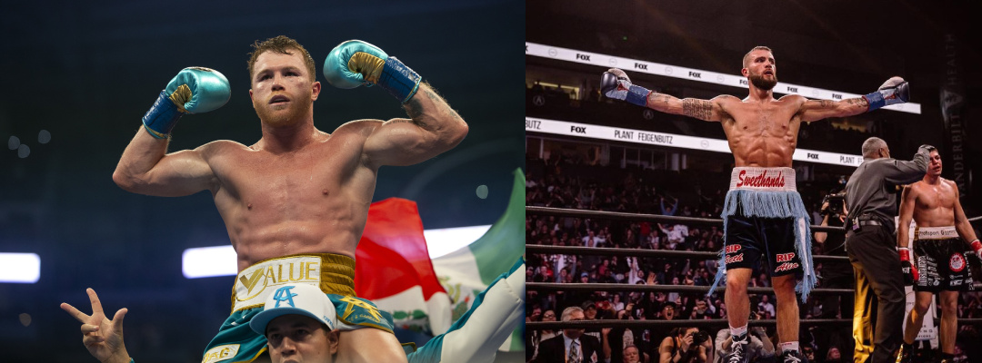 Saul Canelo Alvarez y Caleb Plant se encararan por primera vez en california