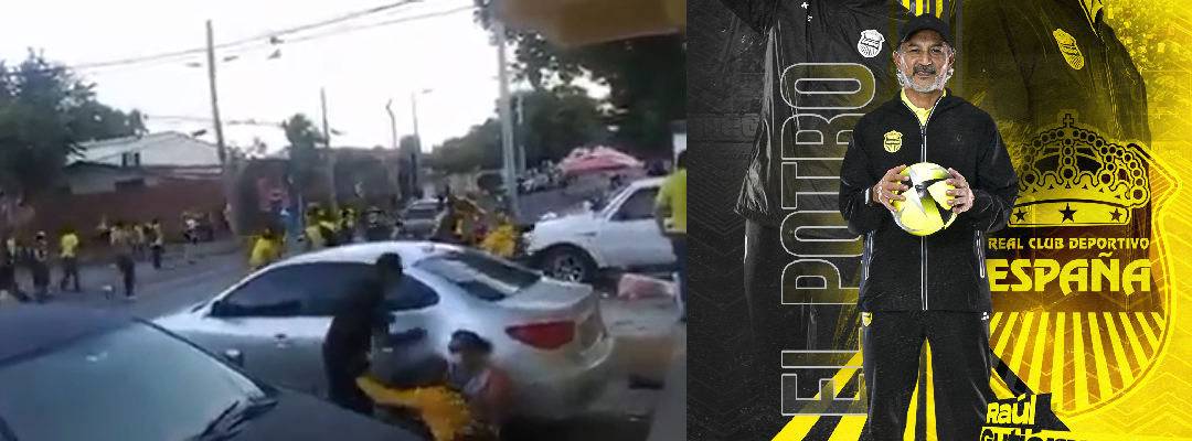 Balacera entre aficionados hondureños deja varios heridos; 'Potro' Gutiérrez estaba en la cancha (VIDEO)