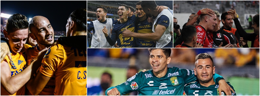 Los cuatro semifinalistas de la Liga MX