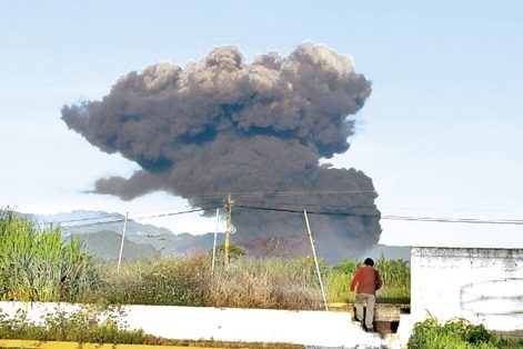 EXPLOSIÓN un Muerto y cinco heridos