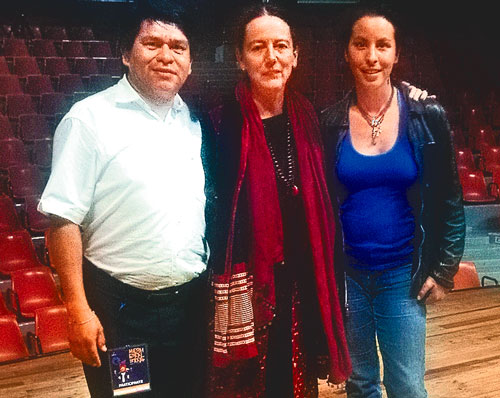 Jesús Sedano, Cristina Faesler y Verónica Carranza.