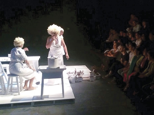 La obra tuvo como marco el teatro Ricardo Castro.