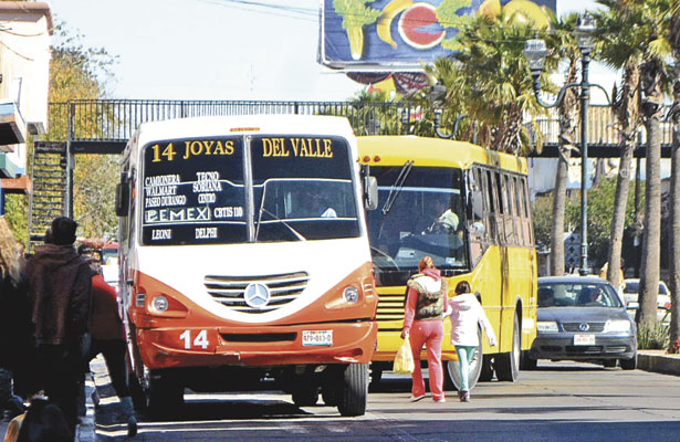 Aumentarán tarifas del transporte urbano