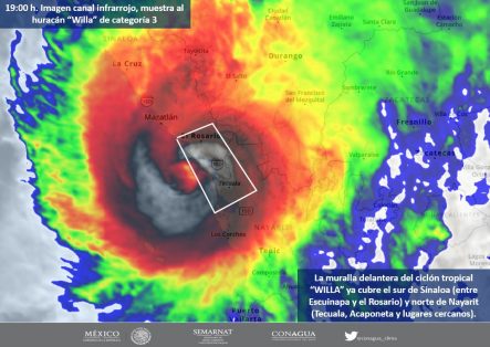 Sigue aquí el paso del huracán Willa