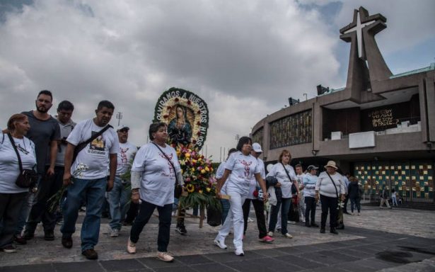 Peregrinos de Querétaro avanzan hacia la Basílica de Guadalupe