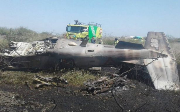 Sedena reporta accidente aéreo en Oaxaca; tripulación con lesiones leves