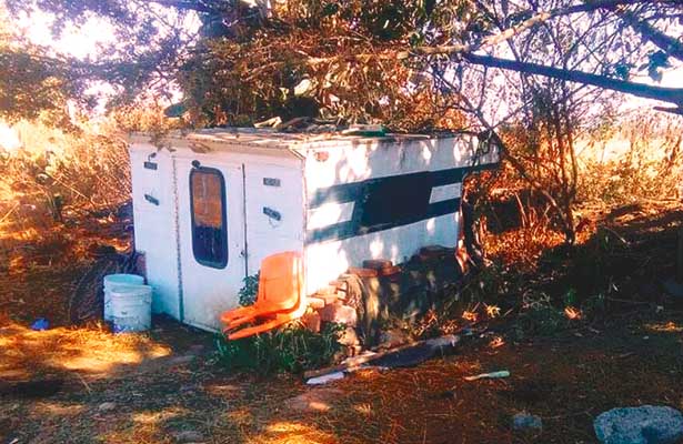 Murió anciano en casa rodante