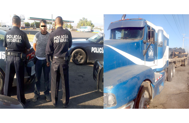 A balazos, Policía Federal recuperó tráiler
