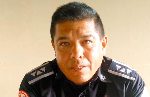 SUBINSPECTOR Saúl Márquez Guevara, director del Cuerpo de Bomberos y Rescate de Hidalgo. Foto: El Sol de Hidalgo.