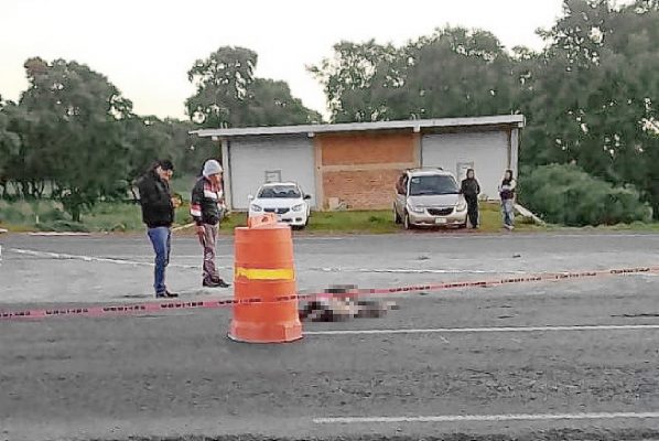 Varón perece atropellado sobre la autopista Pachuca-Tulancingo