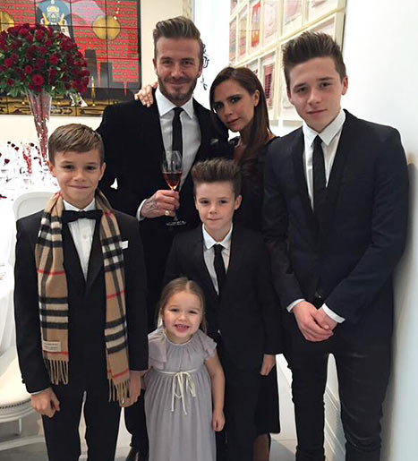 David Beckham besa a su hija en la boca y causa polémica