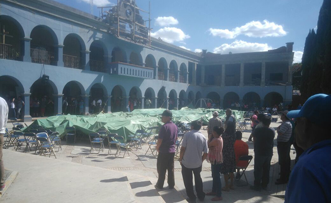 Pobladores reventaron la asamblea en Ánimas Trujano. Víctor Castillo / corresponsal