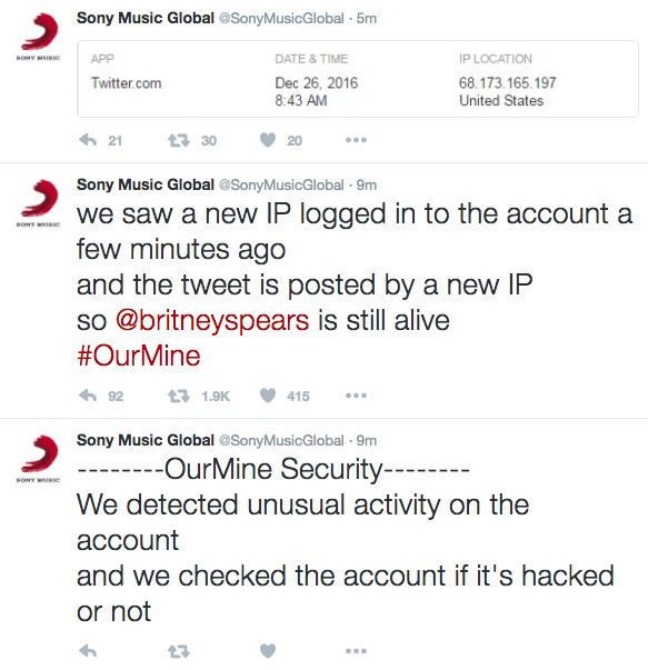 Foto: Twitter @SonyMusicGlobal