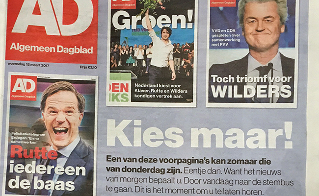 PRIMERA PÁGINA del periódico AD el día de las elecciones con el mensaje: ¡Vote! ¿Cuál de estas portadas quiere ver mañana?