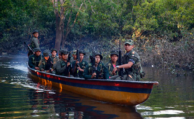 Fuerzas Armadas Revolucionarias de Colombia (FARC) Foto: AFP
