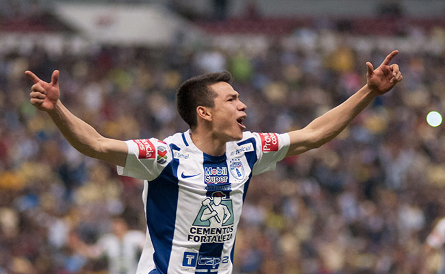 Hirving Lozano anotó 43 goles en sus 149 partidos oficiales con los Tuzos. Foto: Agencia Cuartoscuro