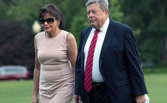 Viktor y Amalija Knavs, padres de Melania. Foto: EFE