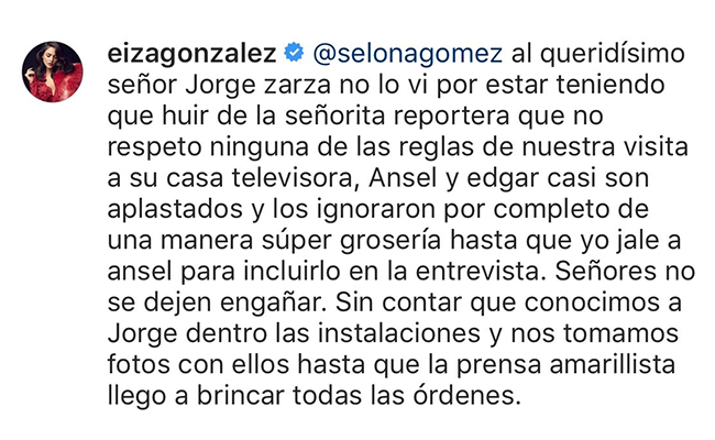 Foto: Twitter @eizamusica
