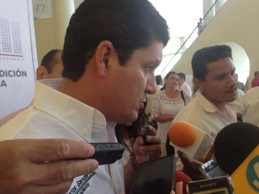 Carlos Gandarilla, dirigente estatal del tricolor Foto Gabriel Xantomila