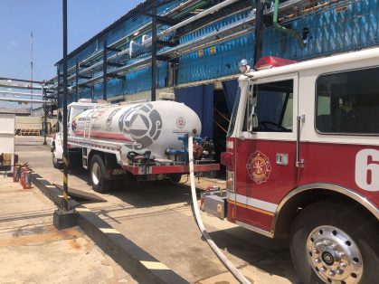 Incendio en la fábrica Alkemin moviliza cuerpos de auxilio