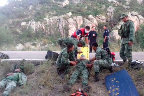 Heridos del accidente.