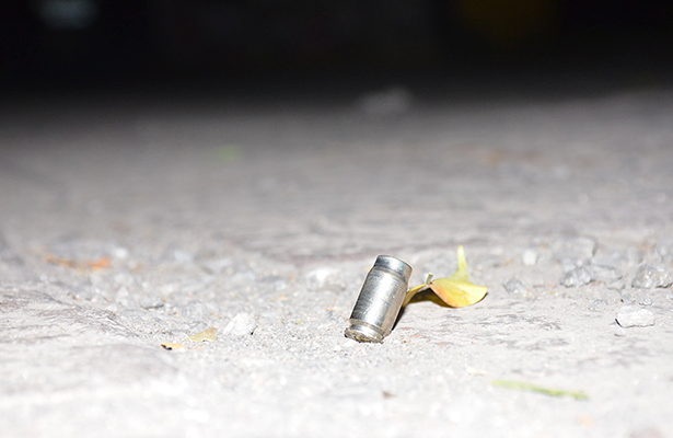 UN cartucho percutido fue localizado en el escenario, Seguridad Pública Municipal tomó conocimiento.