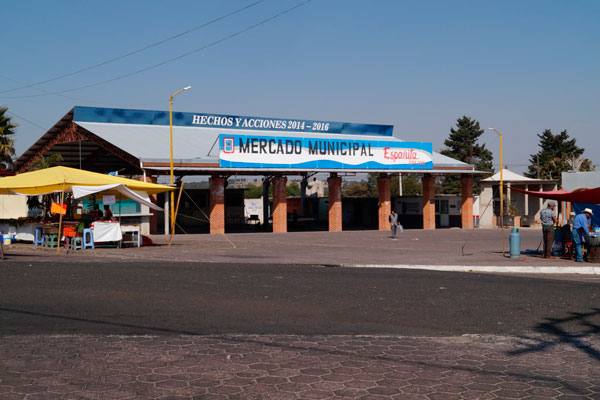 Así luce actualmente el mercado municipal de Españita