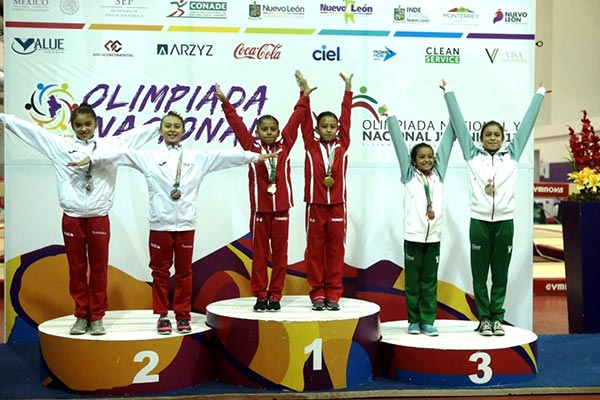Ixchel Espinosa Gómez y Janis Desireth Mancera, segundo lugar en duplas de clase IV. / EL SOL DE TLAXCALA