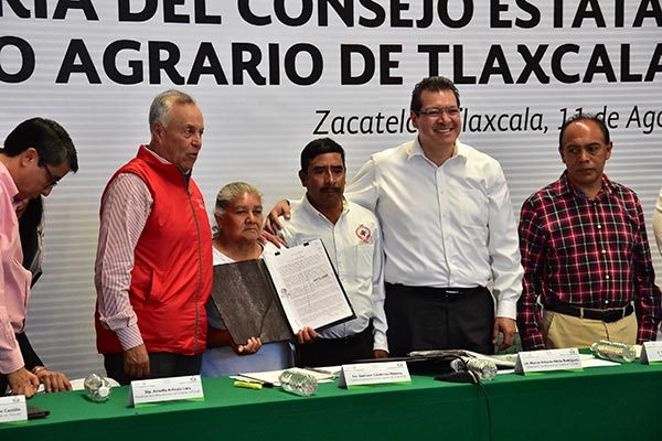 Los gobiernos federal y local firmaron el Convenio de Modificación del Consejo de Desarrollo Agrario Tlaxcala. / Héctor LORENZO