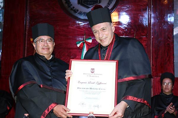 El noveno título y más reciente lo obtuvo el 26 de noviembre de 2016 Eugenio Raúl Zaffaroni, destacado académico e investigador de la ciencia jurídica en Latinoamérica. / Foto: Archivo
