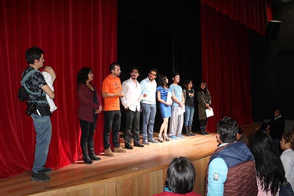 Marlen Valdéz Sánchez, jefa de Departamento de Programas Federales del ITC, dio las palabras de bievenida a la apertura de la XII edición que se realiza por primera vez en el Centro de las Artes. / Nora Rachel RAMÍREZ