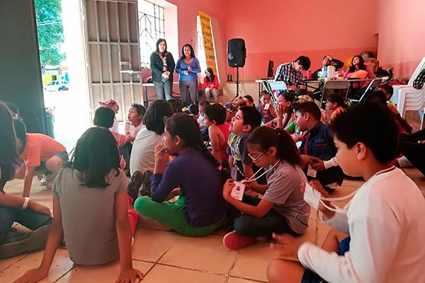Como parte de las actividades de sensibilización emprendidas por el ayuntamiento capitalino para luchar contra la trata de personas, se organizaron talleres dirigidos a niños del municipio. / EL SOL DE TLAXCALA