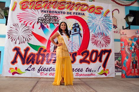 Noemí Sampedro Bernal, reina de la Feria Regional Nativitas 2017