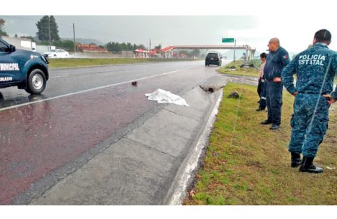 Trágico final de mujer; arrollada en autopista Tulancingo-Pachuca