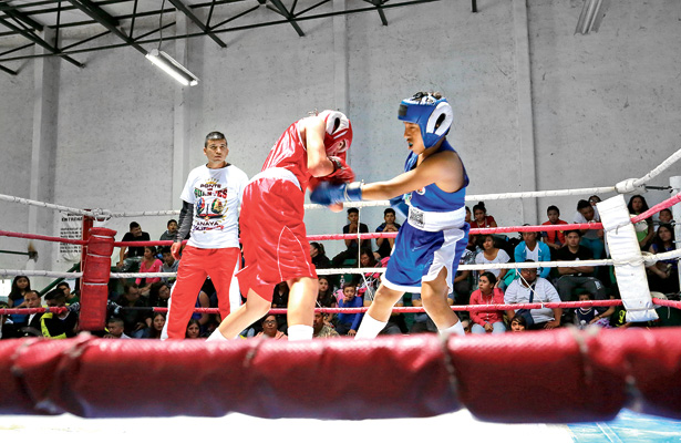 Se lucieron los boxeadores en Zempoala. / Foto: Especial