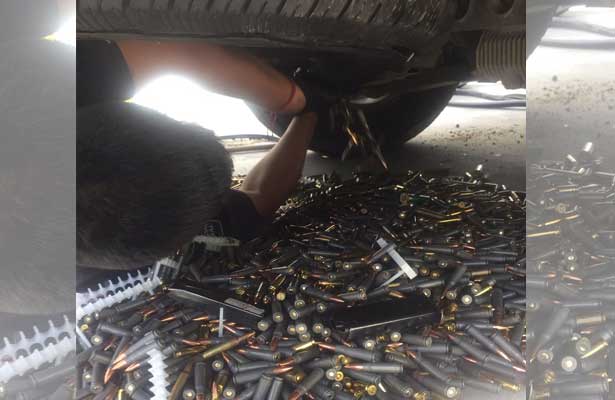 Detienen a sujeto con 10 armas y 12 mil cartuchos en Guanajuato