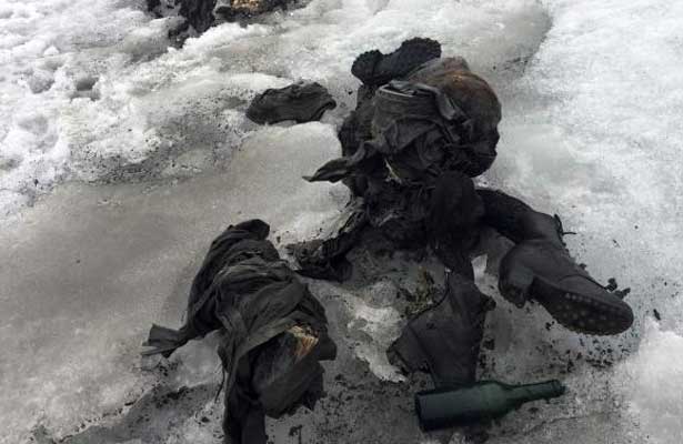 Encuentran a pareja congelada en un glaciar suizo