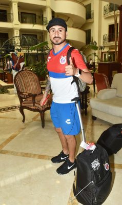 El lagunero Osmar Mares se dijo contento de estar en casa, aunque viene en busca de mantener la racha positiva de los tiburones.