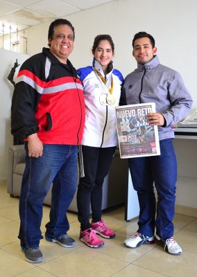 José Luis Díaz Rodríguez, padre y entrenador de Andrea y José Luis, se mostró orgulloso de lo conseguido por los atletas laguneros.