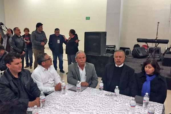 El alcalde de Frontera y el subsecretario de Gobierno de Asuntos Políticos y Religiosos los acompañaron.