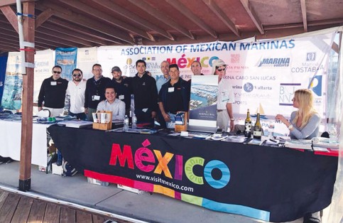 Enrique Salcedo, el presidente de la AMMT, participó en el Boat Show de San Diego California promocionando los servicios que se brindan en las mismas. Cortesía / El Sudcaliforniano