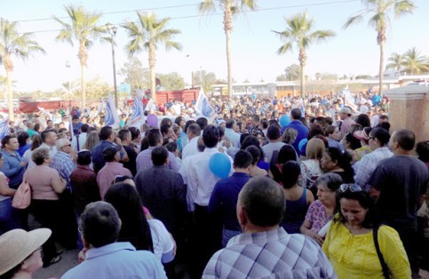 Se reunió una gran cantidad de simpatizantes. Raúl Villalobos / El Sudcaliforniano